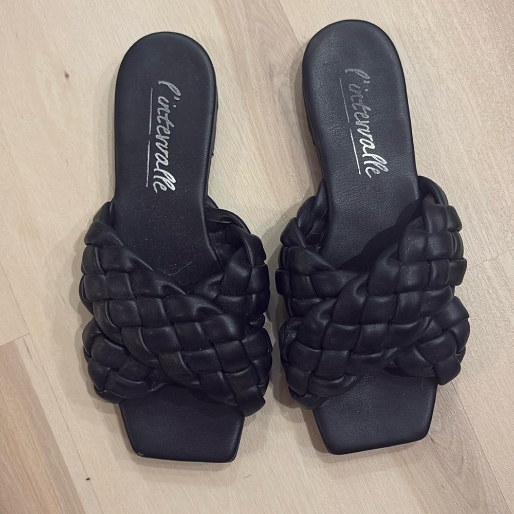 l’intervalle woven flats size 38